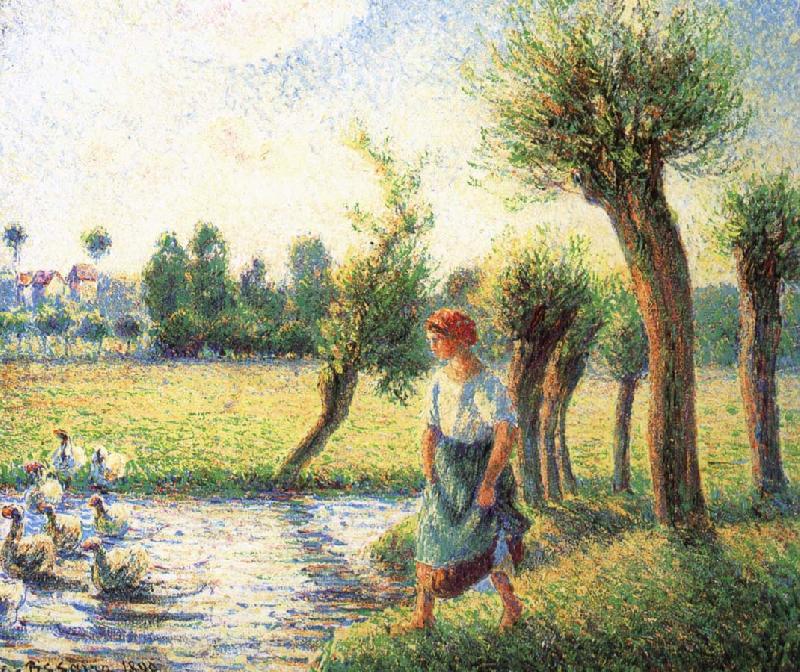 Ludas bank on women, Camille Pissarro